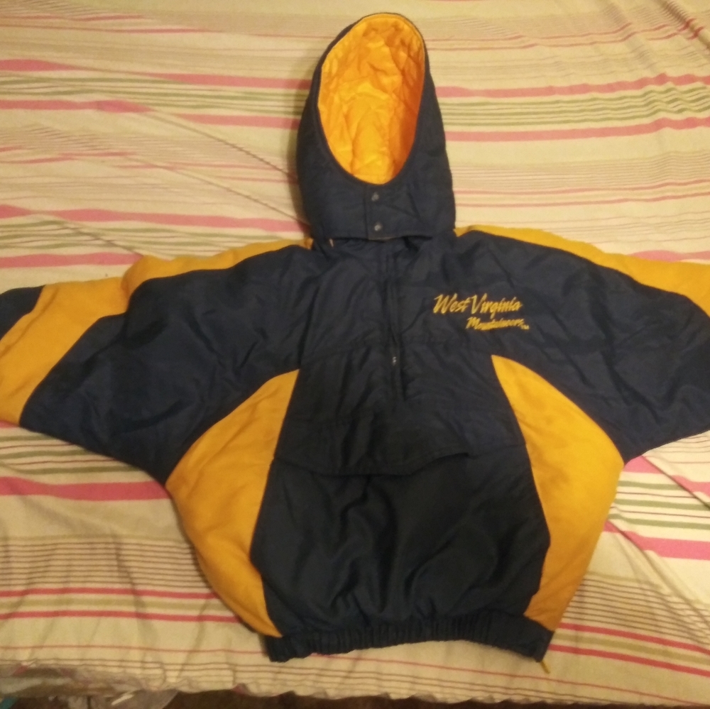 WVU Kids hoodie coat size 8